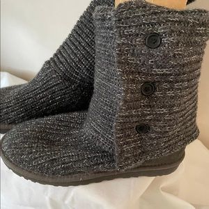 Ugg Cardy Grey Sweater Boots